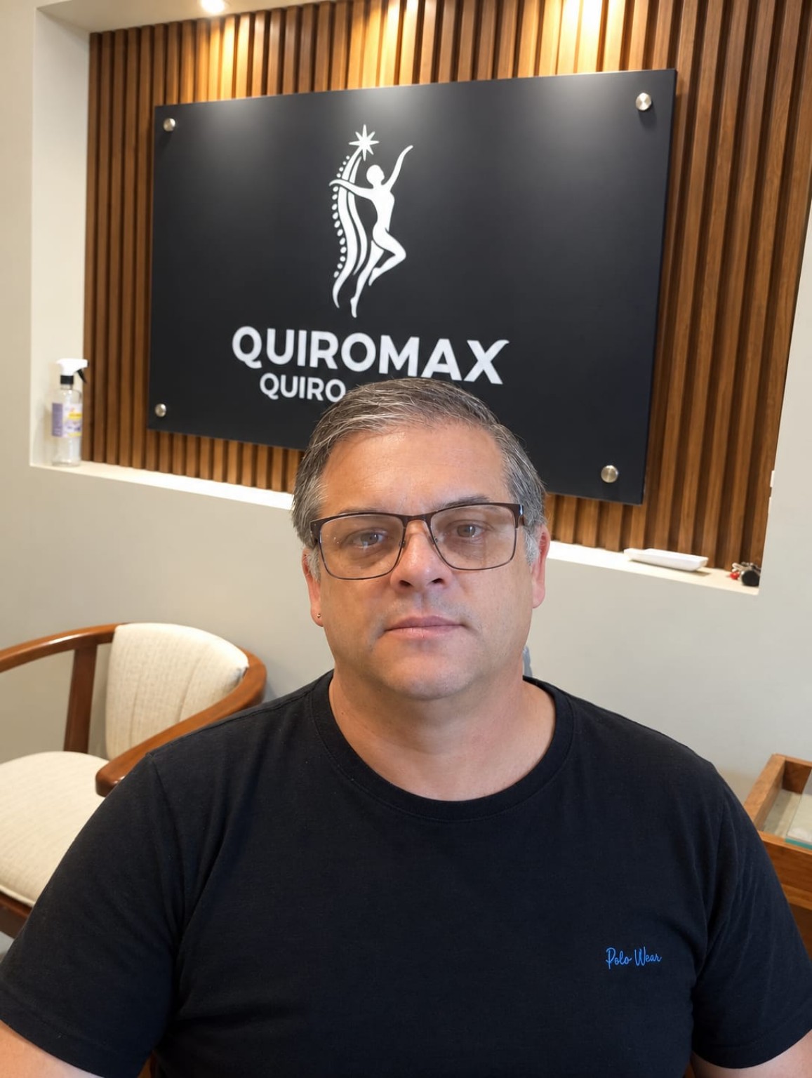Fabiano na clínica QUIROMAX
